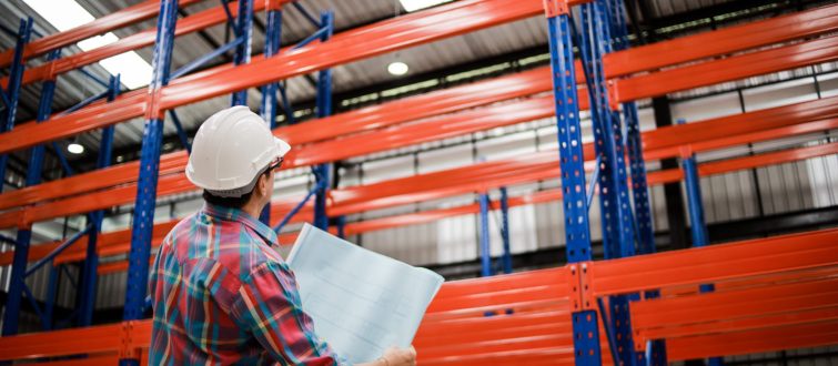 Warehouse racking site support